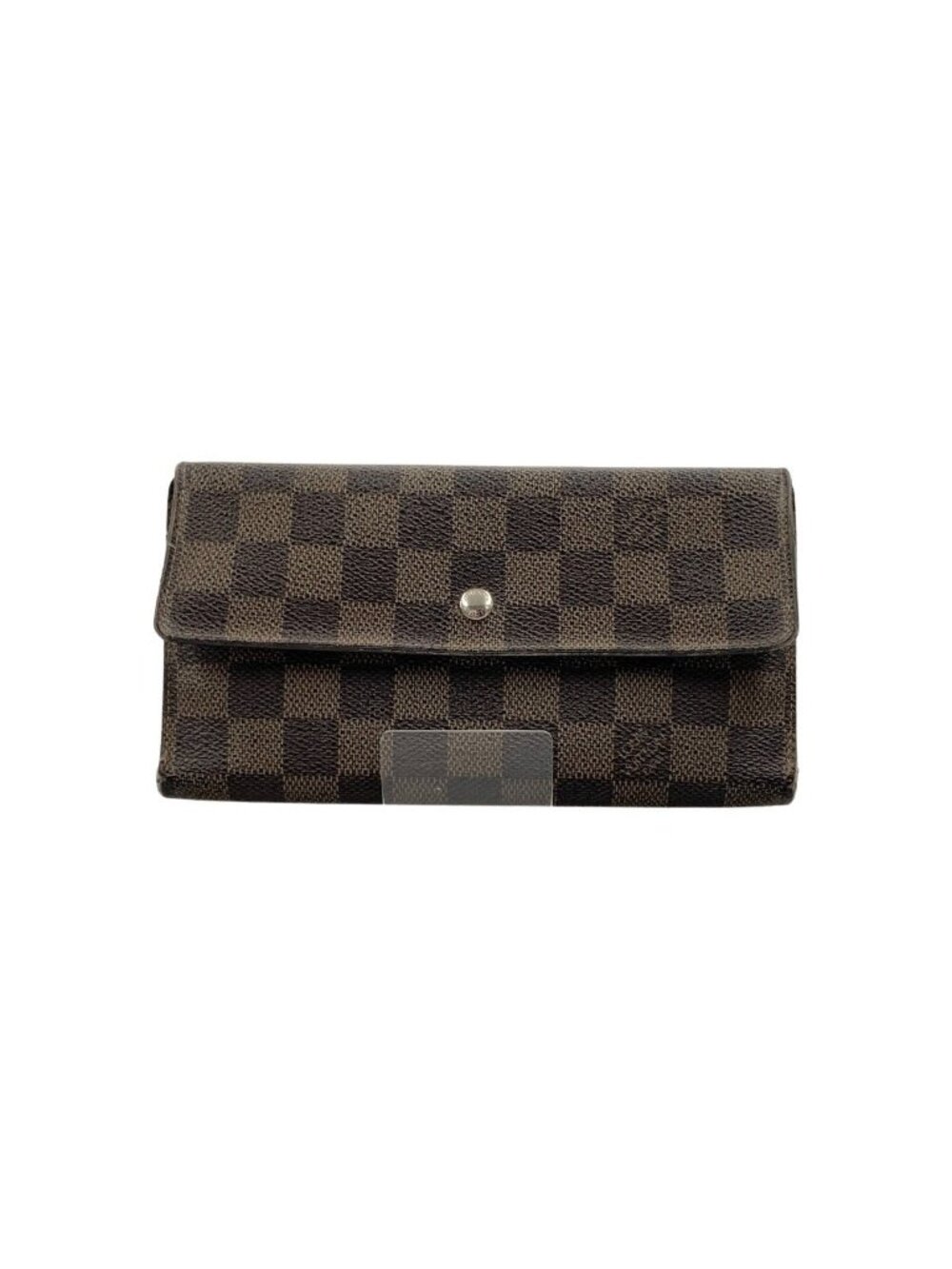 Louis Vuitton Damier Portefeuille International Trifold Wallet Dark Brown